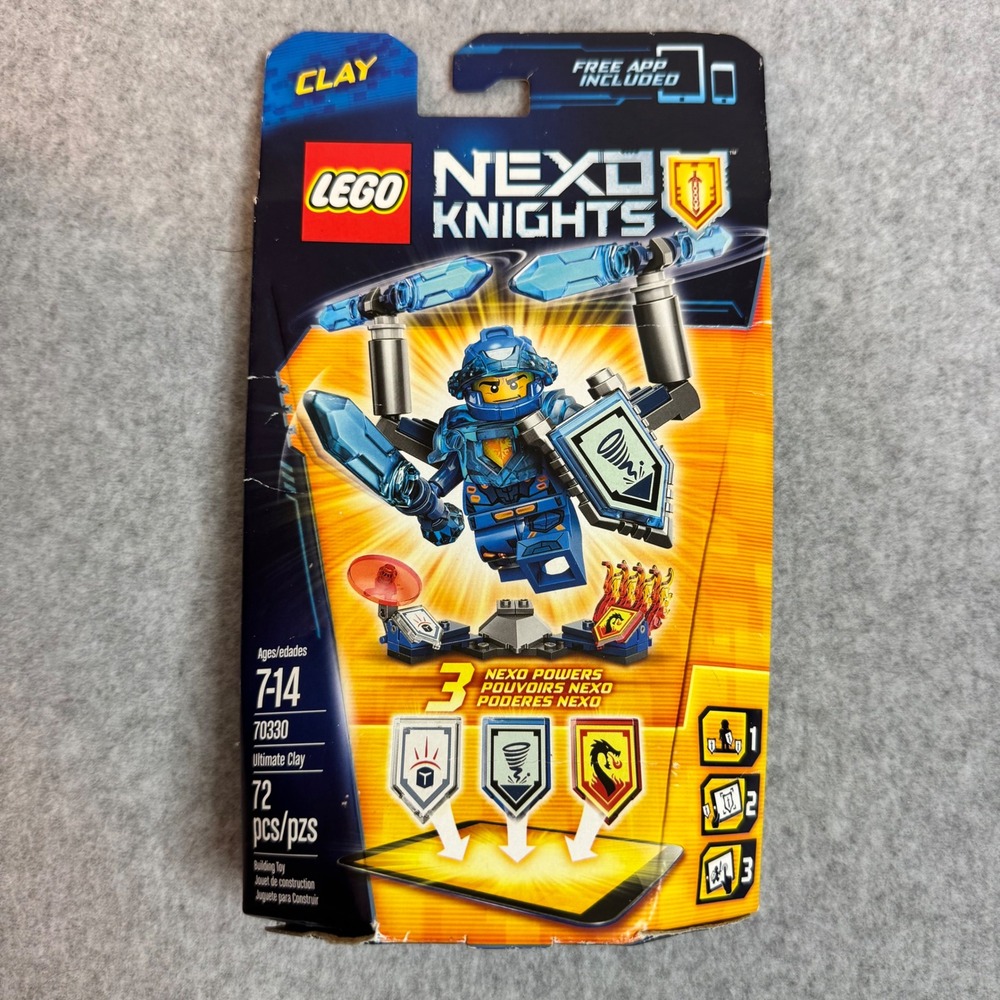 LEGO Nexo Knights Ultimate Clay 70330 Building Kit 72 Pieces New Sealed Box